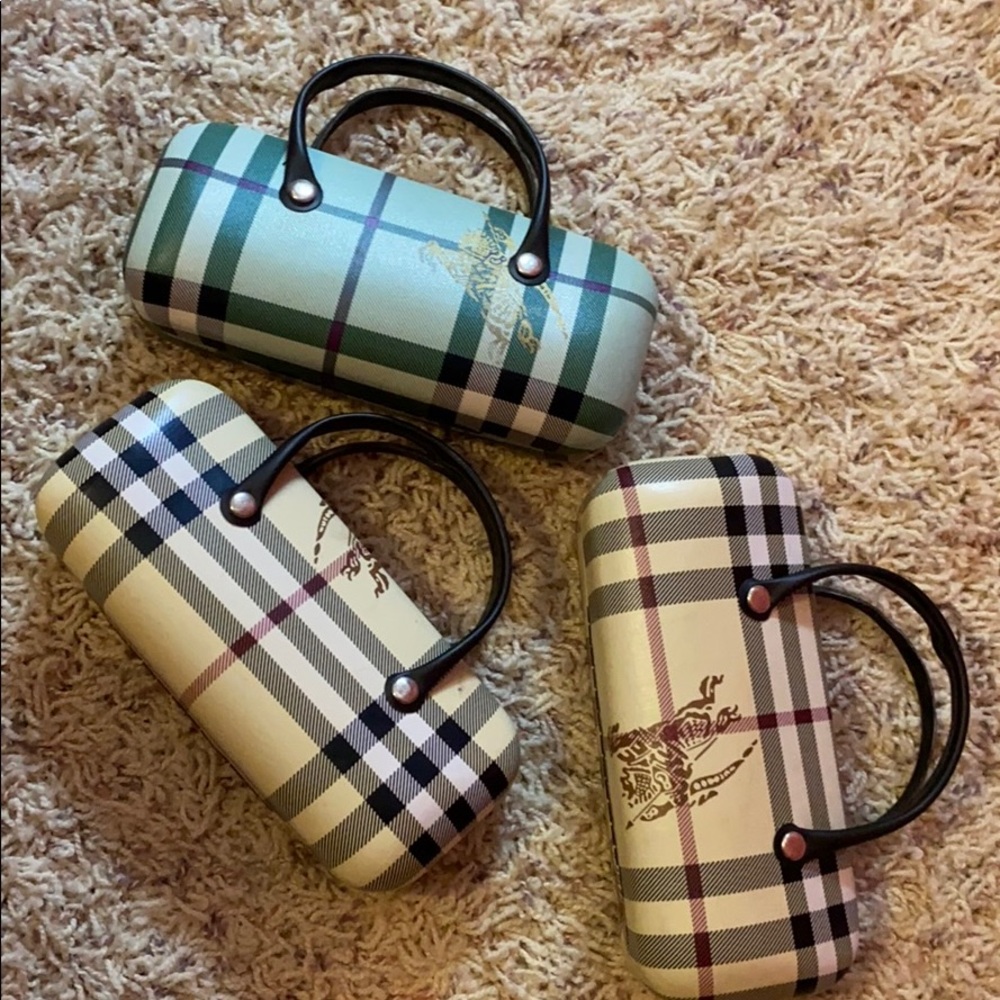 Three eyeglasses cases